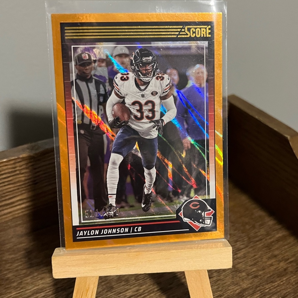 Num: 511/630 🏈 Jaylon Johnson Chicago Bears 2024 Score NFL Football Card #50